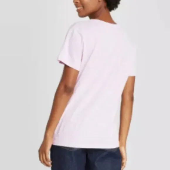 Universal Thread Purple Tee Womens Small Short Sleeve V-Neck Lounge Summer Basic - Picture 5 of 6